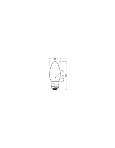 ŻARÓWKA LED SUPERSTAR RF CLB40 DIM 3,4W 2700K ciepła biała E27 470LM GL FR  