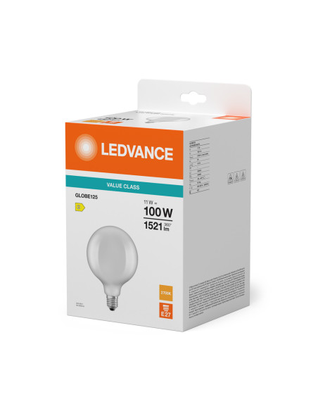 ŻARÓWKA LED V GLOBE125 100 11W 2700K ciepła biała E27 FIL FR 1521LM 