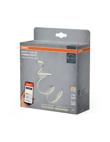 TAŚMA SMART WIFI COB 5M 17W TW 1700LM IP20 PASEK 
