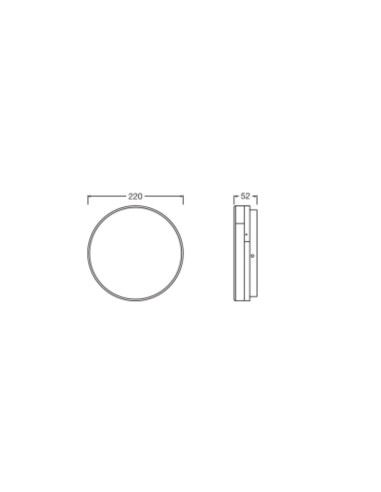 PLAFON LED SURFACE DISC SENSOR MICROWAVE 220 V 14W/9W/7W 3000K/4000K 120LM/W IP54 IK10 