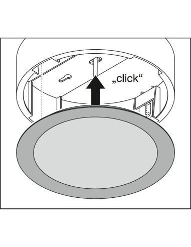 RAMKA DO OPRAWY  DOWNLIGHT DL SLIM ALU D280 WT 