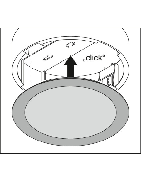 RAMKA DO OPRAWY  DOWNLIGHT DL SLIM ALU D280 WT 