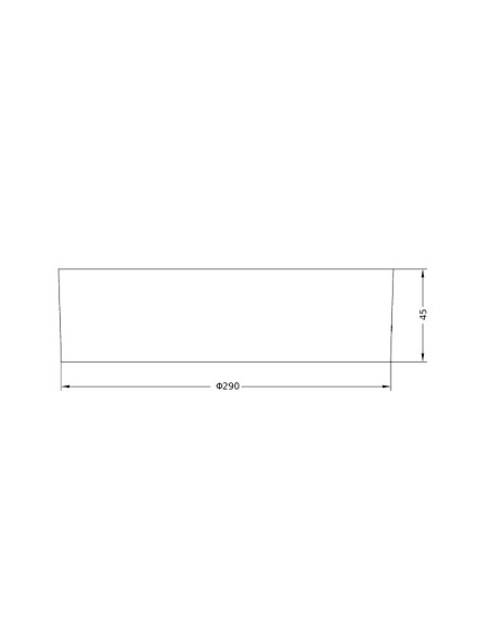 RAMKA DO OPRAWY  DOWNLIGHT DL SLIM ALU D280 WT 