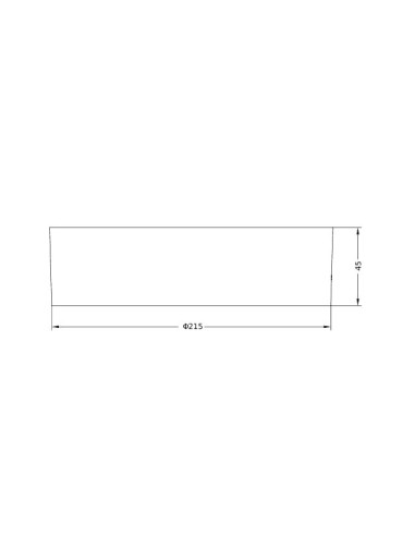 RAMKA DO OPRAWY  DOWNLIGHT DL SLIM ALU D205 WT 