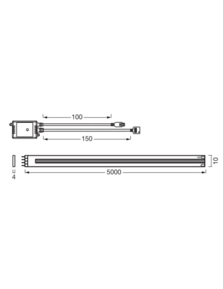 TAŚMA SMART WIFI COB 3M 14W TW 1020LM IP20 PASEK 
