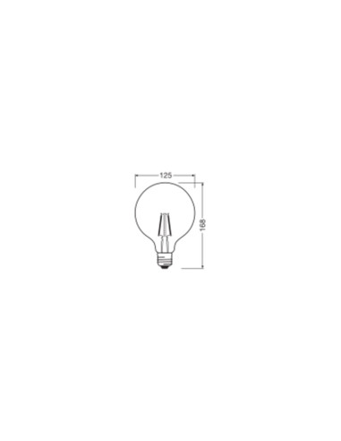 ŻARÓWKA LED STAR RF CL G125 25 1.8W 2700K ciepła biała FIL E27 250LM 