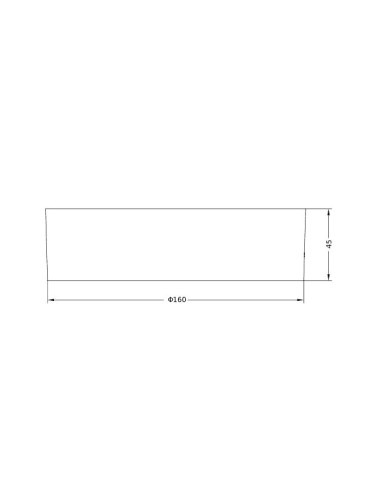 RAMKA DO OPRAWY  DOWNLIGHT DL SLIM ALU D150 WT 