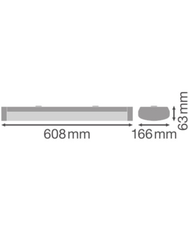 OPRAWA LINIOWA LINEAR SURFACE 600 18W/4000K WT IP44  