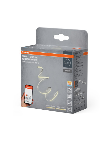 TAŚMA SMART WIFI COB 3M 14W TW 1020LM IP20 PASEK 