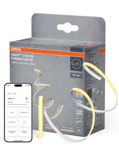 TAŚMA SMART WIFI COB 3M 14W TW 1020LM IP20 PASEK 