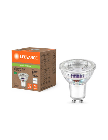 ŻARÓWKA LED S PAR16 GL 50 36° 2W 4000K neutralna biała  GU10 360LM EE KLASA A 