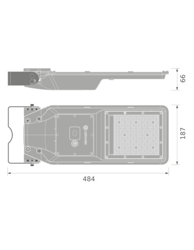 OPRAWA STREETLIGHT ECO SOLAR  10W 865 1600lm  BK  