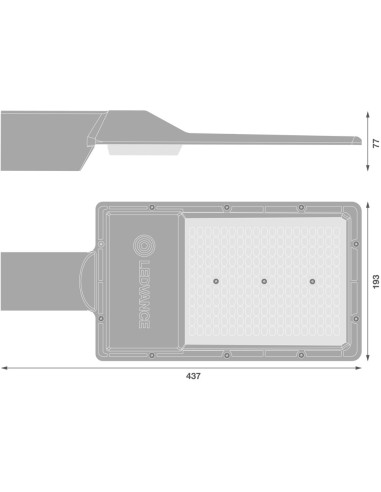 OPRAWA URBAN LITE L 100W 730 11000LM IP65 GY EUE 