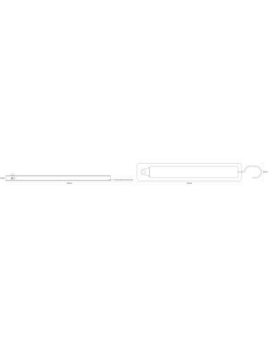 OPRAWA LINIOWA LINEAR LED MOBILE HANGER IR USB 2,3W OPRAWA Z CZUJNIKIEM IR ZASILANA BATERYJNIE 