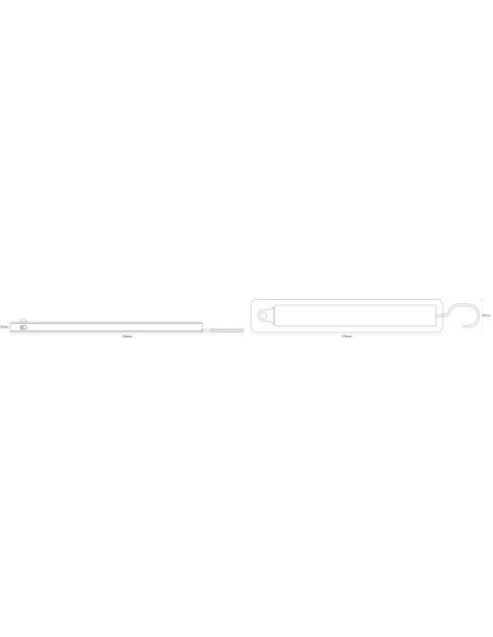 OPRAWA LINIOWA LINEAR LED MOBILE HANGER IR USB 2,3W OPRAWA Z CZUJNIKIEM IR ZASILANA BATERYJNIE 
