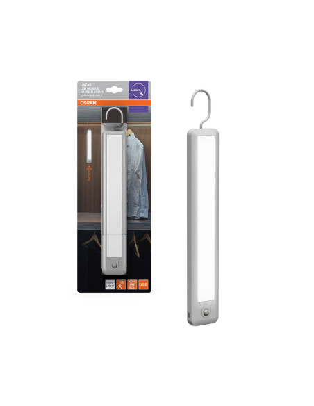 OPRAWA LINIOWA LINEAR LED MOBILE HANGER IR USB 2,3W OPRAWA Z CZUJNIKIEM IR ZASILANA BATERYJNIE 