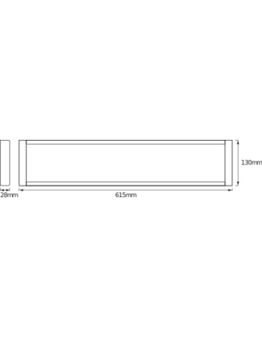 OPRAWA LINIOWA LED OFFICE LINE 0.6 25W 4000K neutralna biała  2500LM 