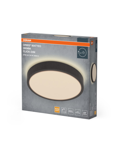 PLAFON ORBIS MATTEO 390 24W 830CLICKD GR 