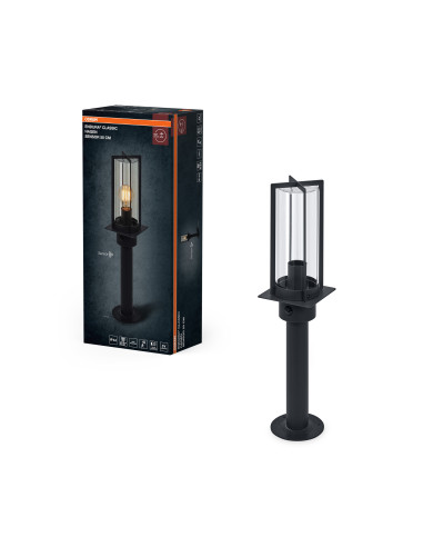 SŁUPEK OGRODOWY ENDURA CLASSIC HAGEN SENSOR 50CM E27 IP44 DARK GREY 