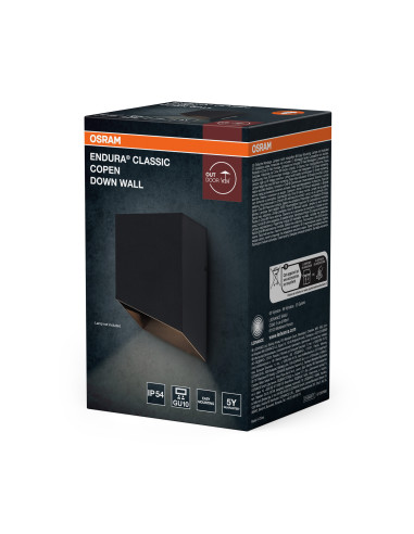 KINKIET ZEWNĘTRZNY ENDURA CLASSIC COPEN DOWN WALL GU10 IP54 DARK GREY 
