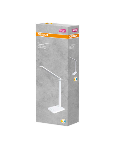 LAMPKA BIURKOWA PANAN DISK FOLD SQ 6,5W CCT BIAŁA 