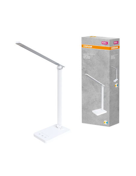 LAMPKA BIURKOWA PANAN DISK FOLD SQ 6,5W CCT BIAŁA 