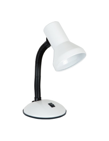 LAMPKA BIURKOWA PANAN CLASSIC DISK E27 BIAŁA 