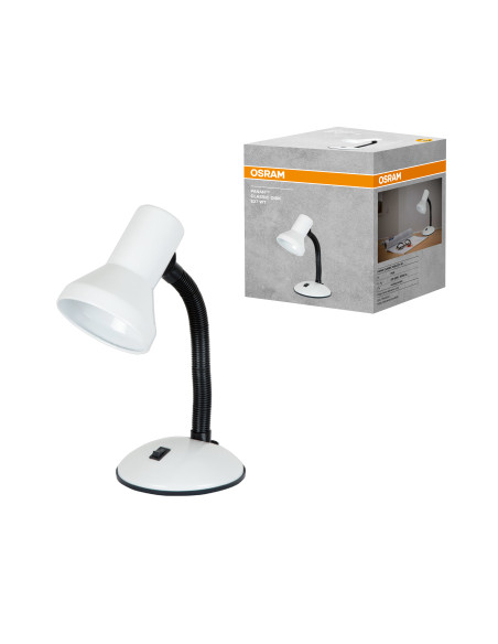 LAMPKA BIURKOWA PANAN CLASSIC DISK E27 BIAŁA 