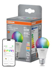 ŻARÓWKA LED SMART+ MATTER A60 RGBW 9W 806LM FR E27 