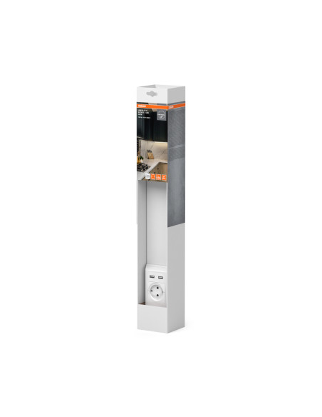 OPRAWA PODSZAFKOWA  LINEAR FLAT SOCKET USB 54CM 10W 840  