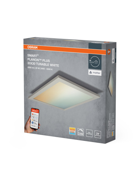 SMART MATTER PLANON PLUS TW 300X300 20W 1500LM 3000...6500K PANEL 