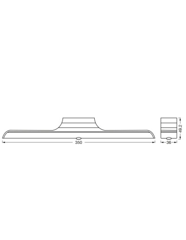 OPRAWA PODSZAFKOWA  LINEAR LED SWIVEL MOB SEN 35CM 830 USB  
