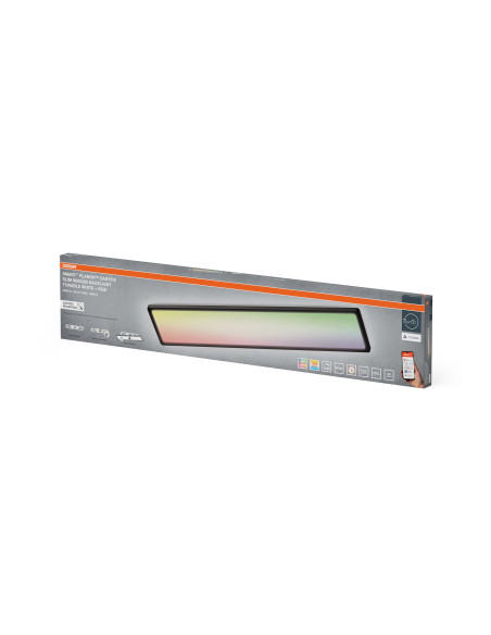 SMART+ MATTER PLANON EASYFIX SLIM 980X200 IP54 RGBW BLACK PANEL 