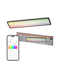 SMART+ MATTER PLANON EASYFIX SLIM 980X200 IP54 RGBW BLACK PANEL 