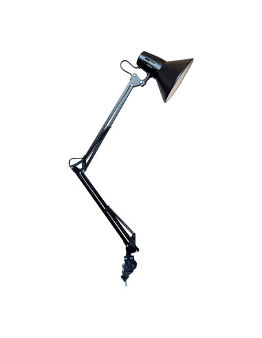 LAMPKA BIURKOWA PANAN CLASSIC HOOK E27 CZARNA 