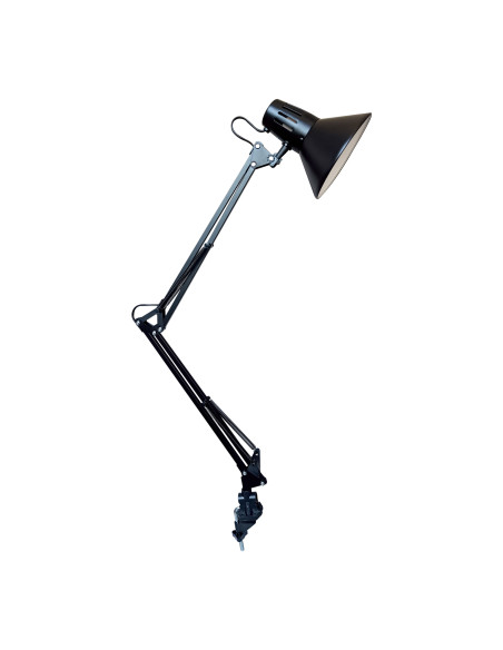 LAMPKA BIURKOWA PANAN CLASSIC HOOK E27 CZARNA 