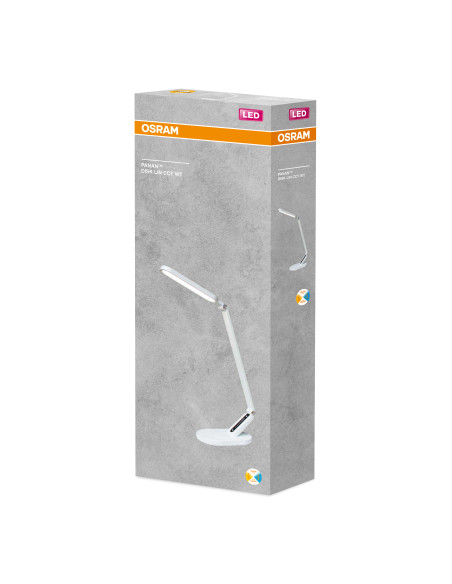 LAMPKA BIURKOWA PANAN DISK LIN 10W CCT BIAŁA 