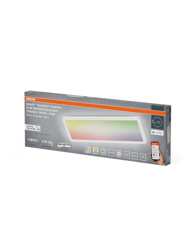 SMART+ MATTER PLANON EASYFIX SLIM 580X200 IP54 RGBW WHITE PANEL 