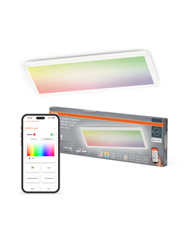 SMART+ MATTER PLANON EASYFIX SLIM 580X200 IP54 RGBW WHITE PANEL 