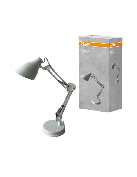 LAMPKA BIURKOWA PANAN CLASSIC PIXAR E27 BIAŁA 