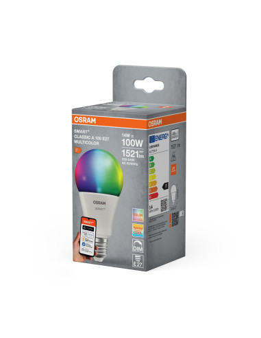 ŻARÓWKA LED SMART+ MATTER A100 RGBW 14W 1521LM FR E27 