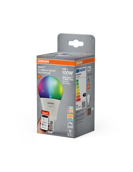 ŻARÓWKA LED SMART+ MATTER A100 RGBW 14W 1521LM FR E27 