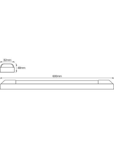 OPRAWA LINIOWA LED POWER BATTEN 600 25W/830 
