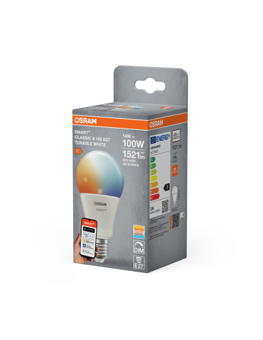 ŻARÓWKA LED SMART+ MATTER A100 TW 14W 1521LM FR E27 