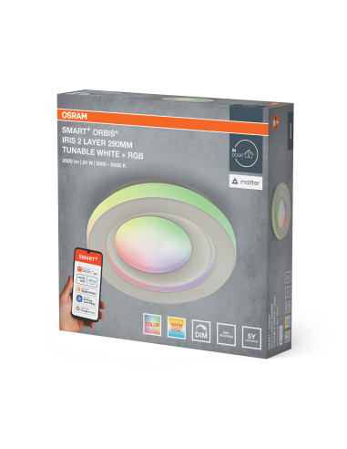 OPRAWA SMART + MATTER IRIS2L 290 24W 2600LM RGBW 
