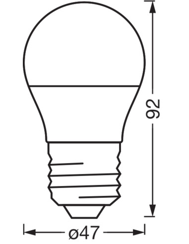 ŻARÓWKA LED SMART+ MATTER P40 RGBW 4.9W 470LM FR E14 