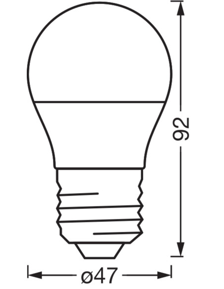 ŻARÓWKA LED SMART+ MATTER P40 RGBW 4.9W 470LM FR E14 