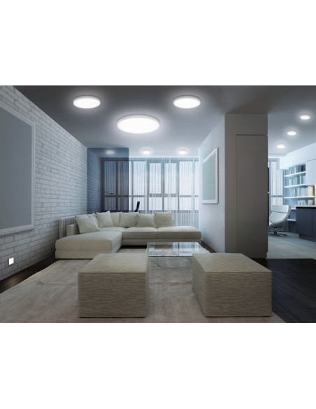 PLAFON SMART+ MATTER SURFACE DOWNLIGHT ROUND 400MM 22W TW 3000K DO 6500K 1800LM BIAŁY 