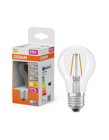 ŻARÓWKA LED SUPERSTAR RF CLA25 DIM 1,8W 2700K ciepła biała  250LM FIL E27 