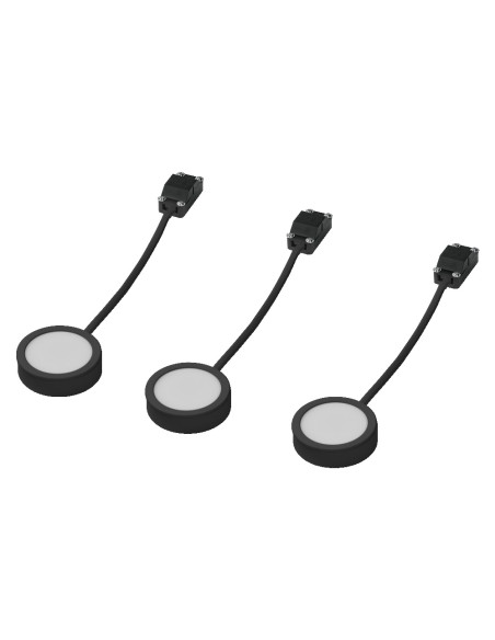 OPRAWA PODSZAFKOWA  UNDERCABINET SPOT PUCK 65MM 3X3W 830 BK  